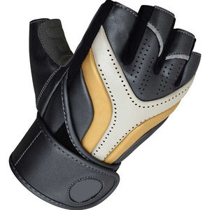 Gants de sports de plein air demi-doigts en gros Gants d'exercice en cuir avec logo personnalisé pour les courses de vélos et la salle de sport - Product Image 5