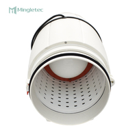 Ventilateur axial en ligne à roulement à billes, faible bruit, haute vitesse 2550 tr/min, pales en plastique, 220V 50Hz, OEM pour cuisine et salle de bain domestiques