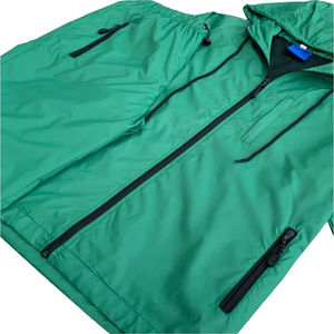 Conjunto cortavientos de chándal de nailon con cremallera y cremallera ligero de nailon impermeable al por mayor personalizado de la mejor calidad Unisex ajustado - Product Image 3