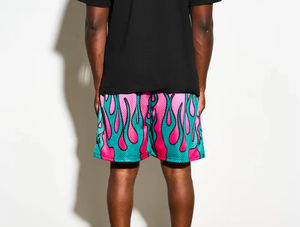 Men's High Quality All-Over Print Designer Sublimation Paisley Anti-Wrinkle <b>Mesh</b> Polyester Shorts with Pockets High Street Style - Product Image 6