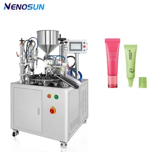 Nenosun Semi-Automatic Filling Sealing Tube Machine Chocolate Toothpaste Ointment Lotion Cream Hand Cream Cleanser Glue