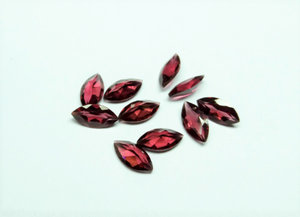 Atractiva granate rodolita piedra preciosa facetada granate rodolita piedra Marquesa forma para hacer joyería granate gemas - Product Image 3