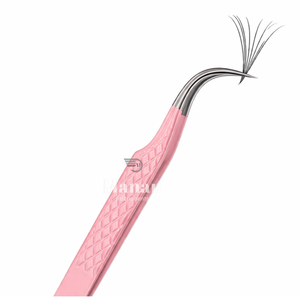 Professional Lash Tweezers Curved Tip Eyelash <b>Extension</b> Tweezer Fiber Tip Grip Stainless Steel Anti Slip Volume Fan Tool - Product Image 5