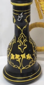 แจกันฮุคคาห์ทำจากแก้วแท้สี100% ออกแบบสไตล์อาหรับอย่างประณีตใช้วาดด้วยมือเทคนิคฝ้าทำจากโรงงานโดยตรง - Product Image 3