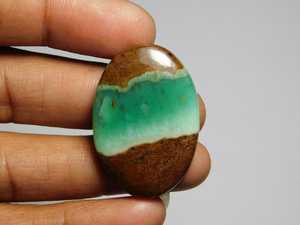 Cabochons de chrysoprase naturelle faits à la main pierres précieuses ovales de qualité incroyable avec de bons abattages quantité minimale de commande 100pcs - Product Image 2