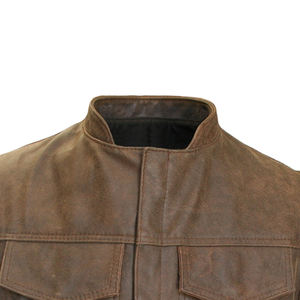 RECORD,S Top Seller Best Western Cowboy Leather Chaleco y chaleco de hombre de calle de alta calidad a prueba de viento de Pakistán 2025 - Product Image 2