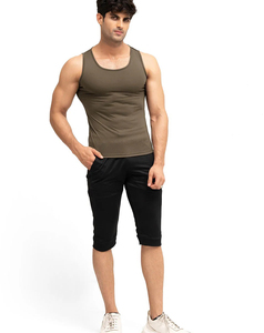 Camiseta sin mangas de compresión de alta calidad para hombre, camisetas sin mangas transpirables para ejercicio y gimnasio - Product Image 5