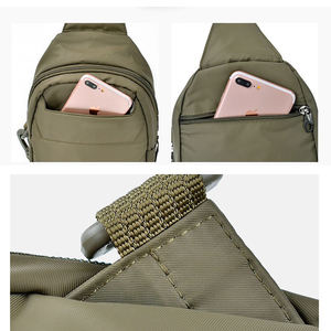 Bolsa de Hombro Deportiva Personalizada de Alta Calidad con Puerto de Carga USB, Bolsa de Pecho Antirrobo de Nailon, Bolsa Cruzada Pequeña, Táctica, Impermeable - Product Image 3