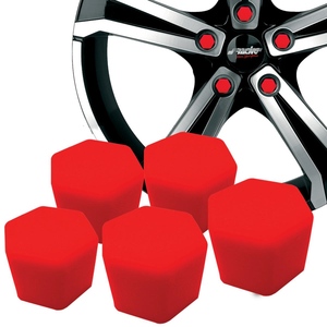 Housses de clé en soie douce rouge de 17 mm - Product Image 1