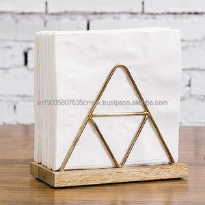 Hot Sale Latest Model Table Decorative Metal <b>Napkin</b> <b>Holder</b> with Gold Plated for Home Hotel Use in Wholesale Price - Product Image 2