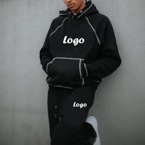 เสื้อวอร์มผ้าคอตตอนสำหรับผู้ชายชุดวอร์มปักลายสำหรับใส่วิ่งจ๊อกกิ้งใส่100% เข้ารูป - Product Image 2