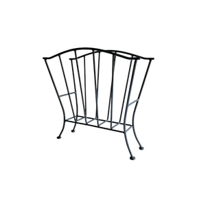 Geometric Standing Magazine Holder With Wire Design <b>Desk</b> Organizer Black Finished Table Decor Space Saver Magazine Holder - Product Image 1