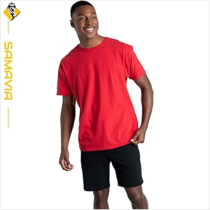 Men's <b>T</b>-<b>shirts</b> 100% Cotton Men's <b>T</b>-<b>Shirts</b> Custom Logo <b>Plain</b> Short Sleeve Tee OEM Ready to Ship Casual Round Neck Bulk Wholesale - Product Image 2