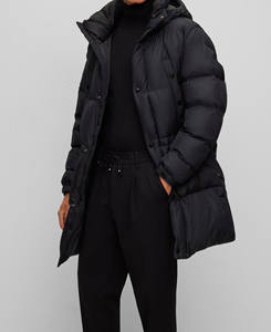 เสื้อแจ็คเก็ตแขนยาวผ้าแคนวาสไนลอนสำหรับผู้ชายไซส์ใหญ่ สไตล์วินเทจ สตรีทแวร์ คอสูง แต่งโลโก้ด้านหน้า ใส่ได้ในฤดูหนาว ให้ความอบอุ่น - Product Image 5