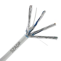 Kabel LAN Ethernet Cat7 SZADP OEM Pabrik 305m 1000ft Terlindung Twisted Pair S/FTP LSZH Jaringan