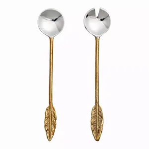 New Silver Twisted Handle Metal Cutlery Flatware Set Food Grade Wedding Hotel Parties Table Top Food Serving Use in Wholesale - Product Image 4