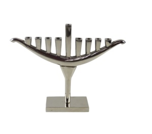 Menorah décorative personnalisée en métal doré aux chandelles accessoires de dîner romantique bougeoir moderne décoration de table - Product Image 2