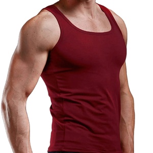 Débardeur d'été à séchage rapide personnalisé pour hommes gilet musculaire en tricot de coton polyester respirant sans manches maillot de corps de sport thermique - Product Image 3