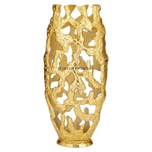 Look royal couleur noire enduit de poudre Texture fantaisie unique Designer Vase à fleurs en métal de haute qualité du fournisseur indien - Product Image 6