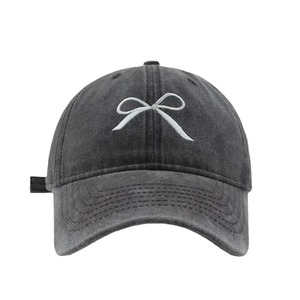 Gorra de béisbol bordada con lazo rojo de red a la moda unisex, gorra lavada de primavera y verano, la mejor y mejor calidad - Product Image 3