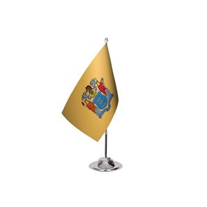 Drapeau de l'État du New Jersey avec impression numérique et mât en aluminium - Product Image 3