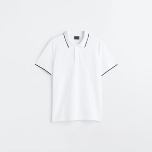 Polos décontractés pour hommes de qualité supérieure 100% coton Polyester vierge broderie personnalisée Logo impression Polo à manches courtes - Product Image 4