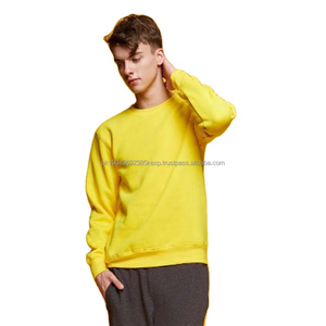 Sudaderas básicas mezcladas de algodón de alta calidad de manga larga con estampado en relieve personalizado - Product Image 1