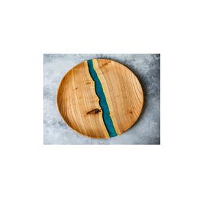 Conception de rivière en résine et plateau de service alimentaire en bois pour la maison taille personnalisée meilleures ventes plateaux en bois et résine pour la décoration de table - Product Image 1