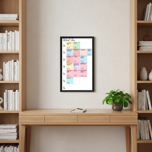 Calendario digital de 21.5 pulgadas, calendario electrónico de escritorio grande, planificador familiar táctil, calendario digital de pared con pantalla táctil. - Product Image 1