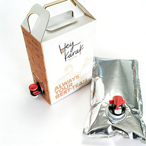 Impression personnalisée Sac en boîte portable en aluminium 3L 5L avec valve étanche pour café vin rouge - Product Image 1