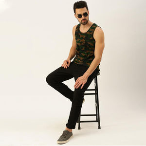 Camiseta sin Mangas Extra Grande con Logotipo Personalizado, Camisetas sin Mangas de Algodón 100% para Hombre, Chaleco Básico - Product Image 5