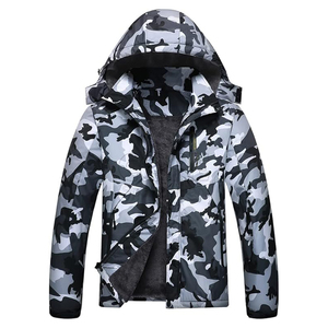 <b>Winter</b> Jackets <b>Coats</b> for Men <b>Waterproof</b> Ski Snow Breathable Snowboarding Zipper Jacket - Product Image 6