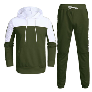 Conjunto Jogger polar con capucha para hombre, chándal con cremallera en color sólido con pantalla DTF DTG y sublimación de impresión digital - Product Image 5