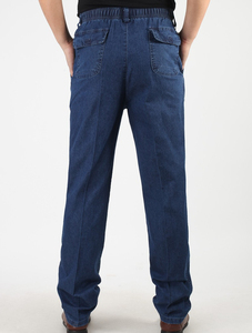 Venta caliente Jeans Denim Pant para hombres Stretch Transpirable Straight Lightweight Knit Spandex Cotton Pantalones al aire libre para hombres - Product Image 3