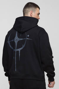 Vente en Gros Logo Personnalisé Grand Surdimensionné Boxy Homme Graffiti Imprimé Survêtement à Capuche & Jogger Ensemble 2 Pièces Streetwear Survêtement pour Hommes - Product Image 4