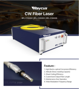 Generador de fuente de láser de fibra Raycus de alta potencia Fuente de láser de fibra de 3000W para accesorios de máquina de corte de Metal - Product Image 3