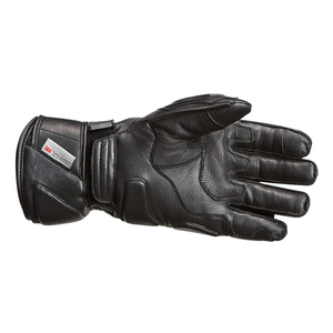Gants de moto de course coupe-vent pour hommes avec écran tactile et protection des articulations Gants de moto en cuir noir - Product Image 4