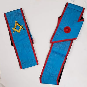 Ceinture de membres de rite français Ceintures maçonniques de haute qualité avec conception 3D Meilleures ventes Ceintures de broderie Offre Spéciale - Product Image 2