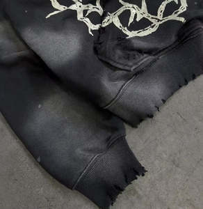 Wholesale Custom Design High Quality Men Thick Winter <b>Cropped</b> Pullover <b>Hoodie</b> and Full <b>Zip</b> <b>up</b> Men's Hoodies & Sweatshirts - Product Image 3