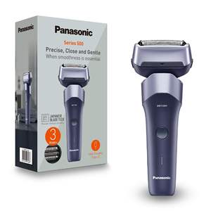 Afeitadora Eléctrica Recargable por USB con 3 Cuchillas, Cabezal Flexible para Uso en Seco/Húmedo, Acero Inoxidable, Resistente al Agua IPX7, Color Morado - Product Image 2