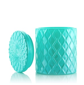 TQC <b>Green</b> Enamel Candle Jar Coated Handmade Eco-Friendly Candle Jar with Lid for Home Hotel Restaurants & Wedding Decorative - Product Image 1