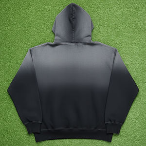 OEM/ODM 100% algodón 465 GSM Sunfade lavado gota hombro sudaderas con capucha para hombres logotipo bordado personalizado peso pesado sudaderas con capucha para hombres - Product Image 2