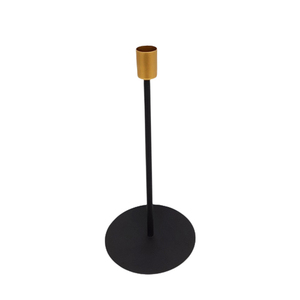 Juego de 3 portavelas de aluminio Color negro Diseño clásico Portavelas de metal para boda y Decoración de mesa - Product Image 3