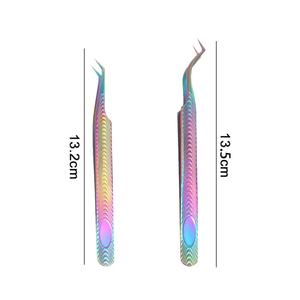 Multi Colors High Quality <b>Eyelash</b> Extension <b>Applicator</b> Stainless Steel Tweezers <b>Eyelash</b> Tweezers by Gray Rocks - Product Image 2