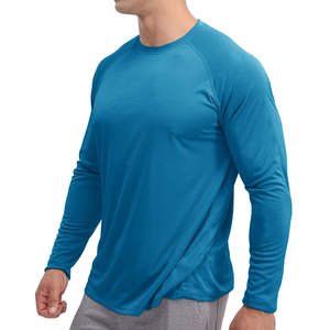 UV SPF UPF 50+ Rash Guard Fishing <b>Swim</b> <b>TShirts</b> Custom Designs Polyester Spandex Long Sleeve Sun Shirt for Men - Product Image 1