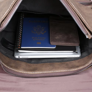 Luxury Men's High Quality Genuine Leather Laptop <b>Briefcase</b> Business Crossbody Bag Large Capacity Waterproof - Product Image 4