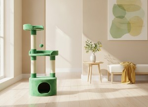 Rascador Amistar de alta calidad, modelo "Green Paradise", para gatos y gatitos de todas las razas y tamaños. - Product Image 5