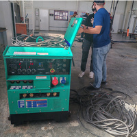Generator Diesel Super Silent Bertenaga Kubota DCW-480ESW Unit Mobile Satu Fasa 50Hz Sistem Pendingin Air Mesin Las 480A