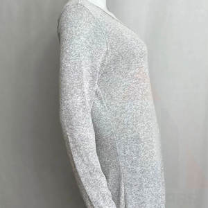 Camiseta Corta de Manga Larga con Estampado de Logotipo para Mujer, Informal, para Hacer Ejercicio, Cuello Redondo - Product Image 3