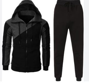 ชุดวอร์มสำหรับผู้ชายเสื้อมีฮู้ดแบบมีซิปสำหรับใส่วิ่งกางเกงผ้าฟลีซลำลองสำหรับยิมเสื้อแจ็คเก็ตคุณภาพสูงปรับแต่งได้ - Product Image 6